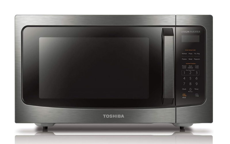 TOSHIBA ML-EM45PIT(BS) Countertop Microwave Oven with Inverter Technology